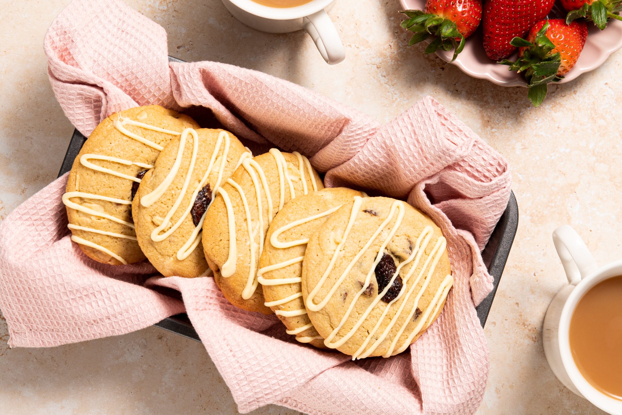 strawberry cookies